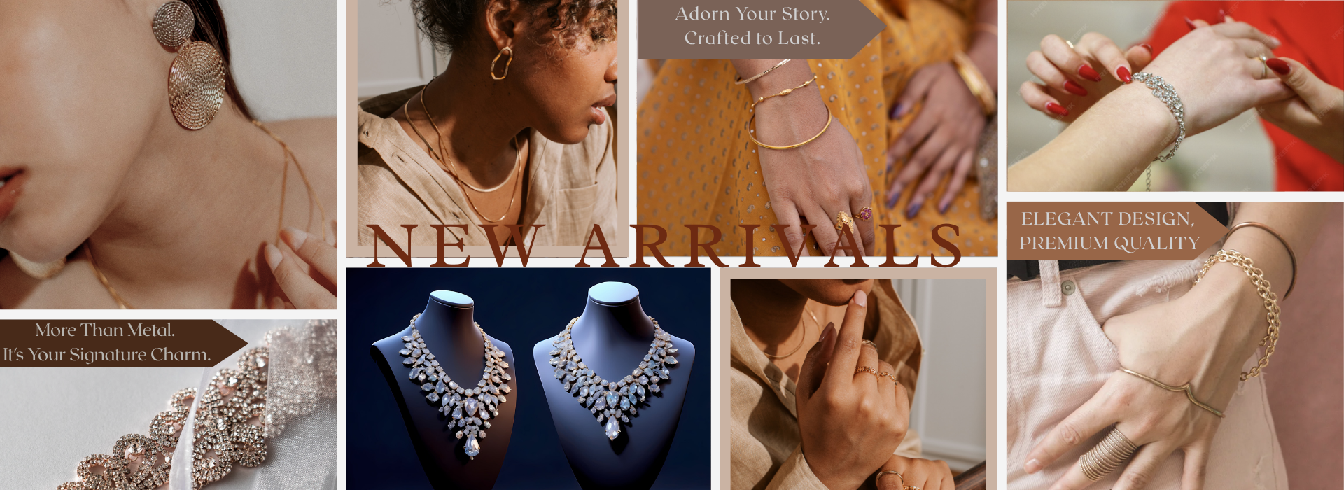 horizontal banner fashion shopping store jewellery 2