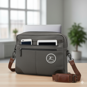 zanyacharms zc laptop messenger bag for men & women – 15.6" canvas briefcase